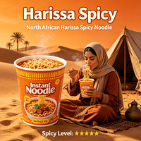 Penjualan Langsung Pabrik Mie Harissa Afrika Utara Harga Murah Mie Instan Pedas Grosir