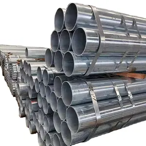 Tubo galvanizado por imersão a quente para construção, tubo profissional de melhor preço de fábrica