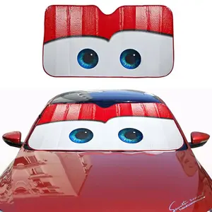Logo Promotion Gifts Custom Car Sun Shade And Front Window Shades Car Eyes Heated Windshield Sunshade