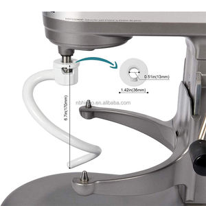 Toonaangevende Kwaliteit Spiraal 6qt Deeghaak Voor Kitchenaid Stand Mixer Gecoate Metalen Bevestiging Voor 6-Liter Kom-Lift Mixer Modellen - Product Image 1