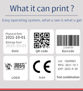 Impresora de Inyección de Tinta TIJ Automática Nueva con <span class=keywords><strong>1</strong></span> Año de Garantía para Fecha de Caducidad, Número de Lote, Logotipo, Código QR, Codificación en Bolsas, Cajas de Papel y Cartón - Product Image 2