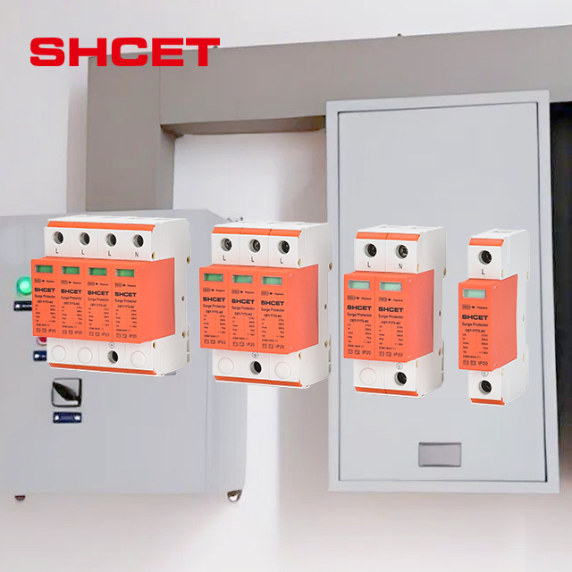 Ac spd T1 T2 Surge protection Protector Protective Device 275v spd 385v 10ka 20ka 40ka 50ka 1p 2p 3p 4p 3 Phase Type 1 2 Ac spd