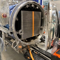 Nouvelle Machine de Stérilisation Automatique à Vapeur pour Boissons et Aliments, Autoclave à Pulvérisation d'Eau, en Acier Inoxydable 304 de Haute Qualité