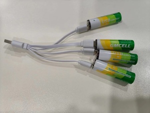 2200mWh 1,5 V tipo USB C fabricación recargable AAA pilha batería de litio - Product Image 6
