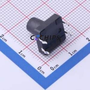 GT-TC152B-H120-L1 Tactile Switch Through hole-4P,12x12mm Switch Single Pole Single Throw Round Button 2.5N Through Hole - Product Image 2