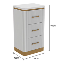 Chariot de rangement de luxe pour extensions capillaires, chariot de salon de beauté à 3 niveaux grande capacité, équipement de salon