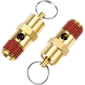 Soupape de décharge de pression filetée NPT de 1/4 pouce, indice de pression de 150 PSI, clapet anti-retour pour compresseur d'air avec filetage de verrouillage d'étanchéité - Product Image 3