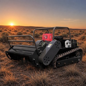 Free Shipping CE EPA Approved All Terrain RC Grass Cutter Garden Crawler <b>Remote</b> <b>Control</b> <b>Robot</b> Lawn Mower with Snow Blade - Product Image 1