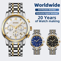 Montre à quartz de luxe SKMEI 1904 avec cadran romain pour banquets formels, option multicolore, montre-bracelet pour acheteurs importateurs étrangers