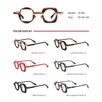 Monture de lunettes en acétate Borregls pour femme, style vintage, de marque, de créateur, lunettes carrées de haute qualité, lunettes optiques pour homme 19189