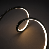 Profilé néon LED flexible en aluminium de 1616 mm avec diffuseur en silicone pliable pour bande lumineuse linéaire architecturale
