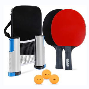 <span class=keywords><strong>Raquette</strong></span> de Tennis de Table professionnelle en bois, ensemble de 4 balles, <span class=keywords><strong>filet</strong></span> Portable - Product Image 6