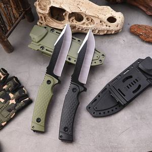 Cuchillo Táctico Personalizable DIY OEM con Mango G10 y Hoja Óptima de Acero Inoxidable, Punta Caída y Borde Recto para Exteriores y Supervivencia - Product Image 3