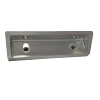 Support de fixation en aluminium usiné CNC en forme de U avec trous rainurés pour équipement