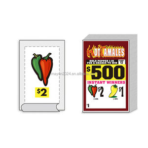 Billets à gratter personnalisés à 3 fenêtres - Impression numérique - Cartes de jeu promotionnelles pour loteries - Product Image 3