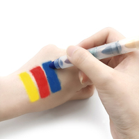 Palette de Crayons de Peinture Corporelle Temporaire pour Enfants, Peinture Faciale Arc-en-ciel à Base d'Eau pour Enfants