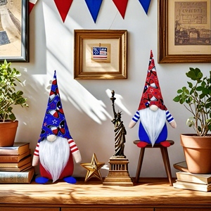 Decorazioni per il Giorno dell'Indipendenza di <span class=keywords><strong>Capodanno</strong></span>: bambole gnomi per le festività americane, bambole senza volto e peluche di Rudolf - Product Image 3