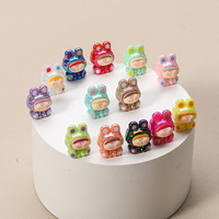 Porte-clés miniatures en résine colorés et adorables avec placage, boîte surprise, jouet cadeau, décorations de table et de bureau réalistes à faire soi-même