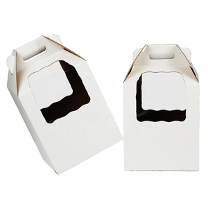 Tùy chỉnh hai tầng 12x12x12 12 inch đám cưới cao Bánh hộp bento cao bánh bao bì hộp với cửa sổ - Product Image 4