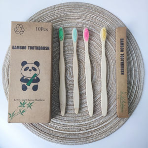 Brosse à dents d'hôtel de voyage au charbon de bois haut de gamme pour tube avec étui à brosse <span class=keywords><strong>super</strong></span> doux et logo personnalisé Laser d'hôtel - Product Image 6