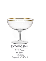 Verre à eau nordique moderne soufflé à la main en verre soufflé durable avec des rayures créatives et un verre highball transparent pour vin rouge