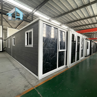 Maison conteneur extensible de 40 pieds, mini-maison modulaire avec revêtement métallique multicolore, design capsule spatiale, unités d'habitation complémentaires modernes