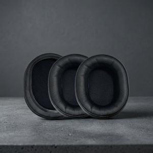 Coussinets d'écouteurs en mousse à mémoire de forme noire de qualité supérieure pour Audio Technica ATH WS1100 990, remplacements de coussinets supra-auriculaires - Product Image 1