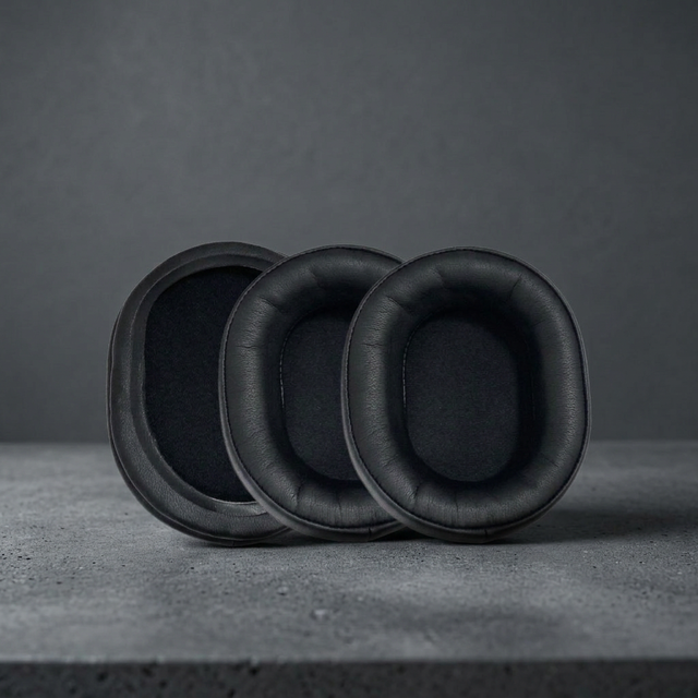 Premium Protein Skin Headphone Cushions For Audio Technica ATH WS1100 990 Black Memory Foam Over Ear Pads Replacement Sleeves