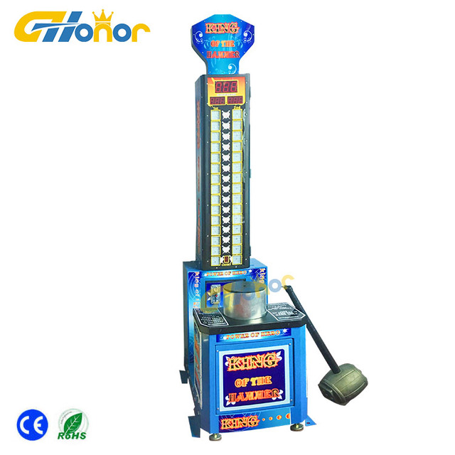 2025 New Big Punching Boxing Hercules Hammer Hitting Hammer Coin Operated Redemption Machine Boxing Arcade Sports Game Machine