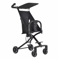 Poussette bébé légère de haute qualité à 4 roues, pliable, chariot de luxe avec cadre en alliage d'aluminium, poussette simple pour enfants