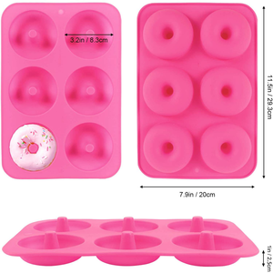 Food-grade Silicone Cake Molds for Doughnuts Cakes Cookies-BPA-Free Heat Resistant Non-Stick Shape Easy Demolding - Product Image 2