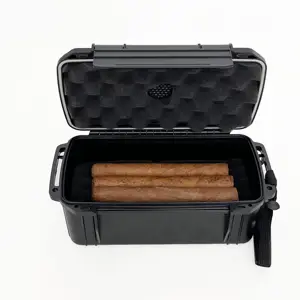 Cigar Carrying Rolling Stash Box Case Smoking Accessories Wholesale Waterproof Hard Plastic ABS or Plastic Provide Variety Size