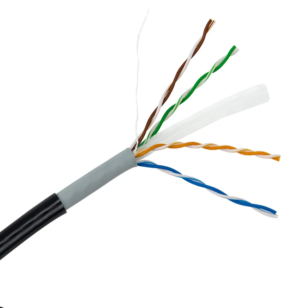 Oem double jacket outdoor cable cat6 utp Network Cable CCA cat 6 cat6 outdoor lan cable utp supplier
