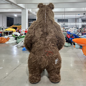 Costume da Mascotte Gonfiabile Gigante <span class=keywords><strong>Orso</strong></span> <span class=keywords><strong>Masha</strong></span> Marrone per Cosplay, Personaggio dei Cartoni Animati, Abito per Feste, Giochi ed Eventi di Halloween - Product Image 3