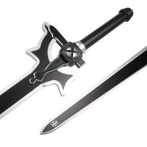 Épée noire non affûtée <span class=keywords><strong>Sword</strong></span> Art Online, réplique en métal de l'épée de <span class=keywords><strong>Kirito</strong></span>, l'Éclaircisseur, accessoire de jeu de rôle - Product Image 4