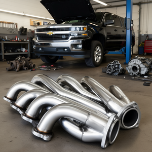 Juego de colectores de escape turbo de acero inoxidable de 1 5/8 pulgadas para Chevy LS1 LS2 LS3 LS6 LS10 SUV Truck Shorty Tuning System - Product Image 2