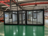 Maison conteneur préfabriquée mobile moderne de 20 pieds, extensible et respirante, avec balcon, pour bureau, chambre ou hôtel