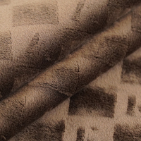 Tissu polaire Sherpa/Sherpa double face 100 % polyester épais OEM/ODM, trame extérieure, largeur 186 cm, brossé, résistant à l'abrasion