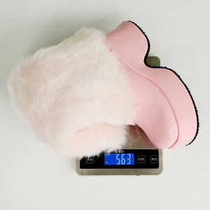 Women High Wedge Heels Plush Fur <b>Long</b> Booties on Fluffy Knee High Boots Winter Thick Furry Snow Shoes - Product Image 6