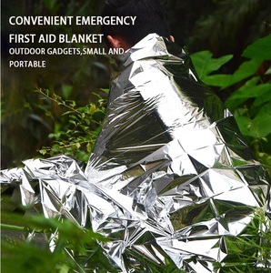 Couverture d'urgence argentée double face ultra-réfléchissante pour la survie en cas d'hypothermie, équipement de sauvetage extérieur GZ RTS, commande en gros mixte - Product Image 3