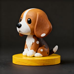 Figura de Cachorro <span class=keywords><strong>Beagle</strong></span> - Miniatura de Resina Tallada a Mano, Decoración para el Hogar, Juguete de Animales Pequeños, Mascota Canina - Product Image 5