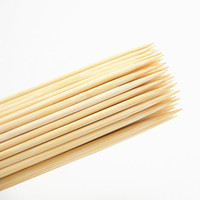 Brochettes de barbecue de qualité alimentaire 100 pièces, outils de cuisson pour viande et légumes, brochettes en bambou naturel de 25-30 cm avec carte de présentation