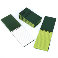 Mini-bloc-notes de voyage personnalisé en cuir à feuilles mobiles imperméable 3*5 pouces avec tissu doux et couverture PP Logo personnalisé imprimé