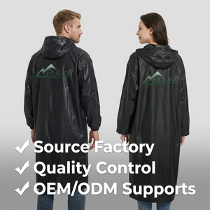 Poncho Impermeable Ecológico, Grueso, Transpirable y Portátil para Adultos Unisex, Impermeable para Exteriores, Impermeable <span class=keywords><strong>Largo</strong></span> de EVA para <span class=keywords><strong>Hombre</strong></span> y Mujer - Product Image 6