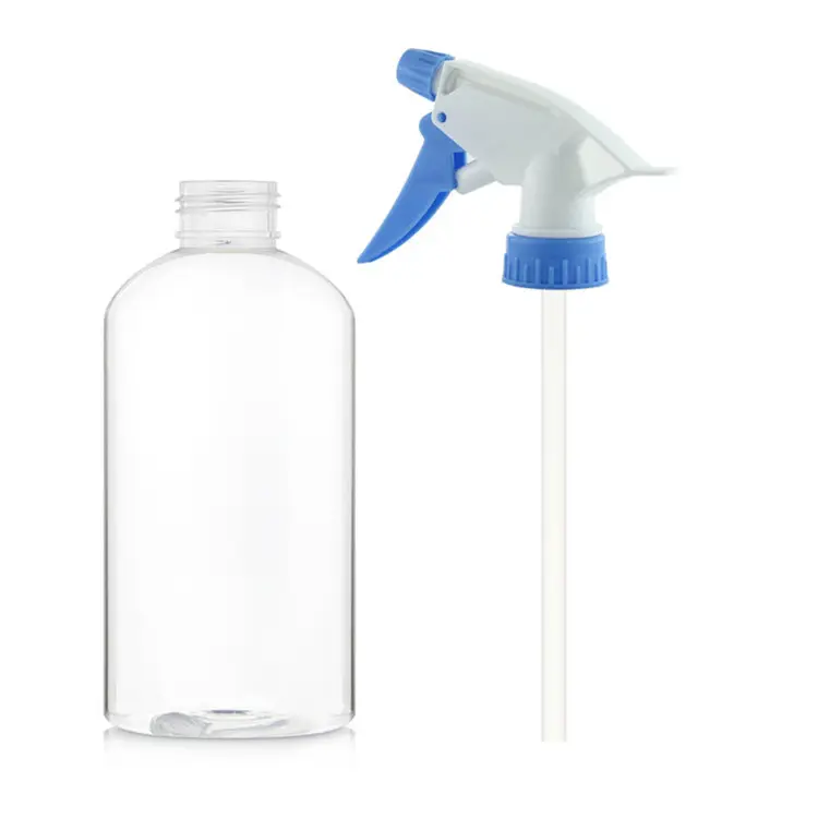 Garrafa de spray de plástico recarregável para cuidados com os cabelos, garrafa de spray de plástico para uso em detergente líquido, garrafa de spray de 300ml e 500ml, ideal para uso em ambientes quentes