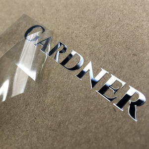 Custom UV DTF Transfer <strong>Sticker</strong> 3D Embossed Metal Logo Waterproof Vinyl Label <strong>for</strong> Bottle <strong>Laptop</strong> RoHS - Product Image 3