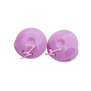 Castagnettes en plastique colorées de forme ronde, instrument de percussion Orff, jouet d'enseignement du rythme pour l'éducation précoce - Product Image 5