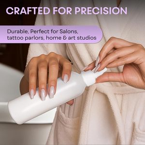 Flacon applicateur carré vide en plastique transparent de 100 ml avec bouchon distributeur à torsion pour crème - Product Image 5