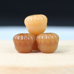 Perles d'acorn sculptées en racine de Bodhi, rondes de 10x13mm, pour la fabrication de bracelets, accessoires de bijoux - Product Image 5