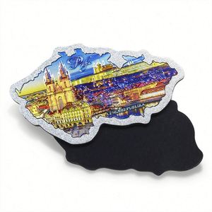 Imanes de nevera personalizados con tus propias fotos, imanes de nevera Itlago Di Como, imán de nevera de aluminio. - Product Image 5